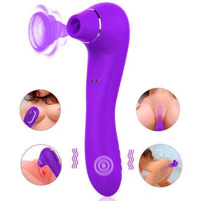 Vibradores adultos laváveis do sexo que passam rapidamente velocidades do brinquedo 10 da língua 190mm