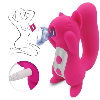 O sexo Toy Squirrel Sucker ROHS do vibrador de Clit do bocal de 10 frequências aprovou