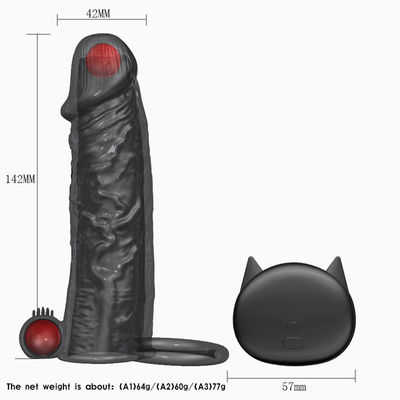 Correia real ultra macia da sensação invasor impermeável do vibrador 14cm em não