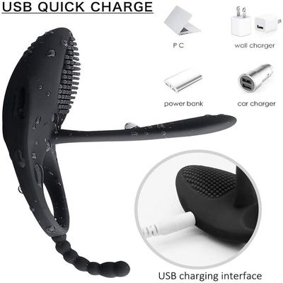estimulação anal Dick Penis Ring Sex Toy de 8.5cm para pares dos homens