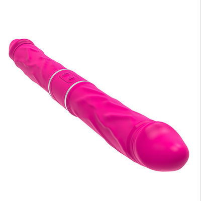 o sexo duplo da ação LGBT de 24.5cm brinca o vibrador dobro magro do ponto de G do dong