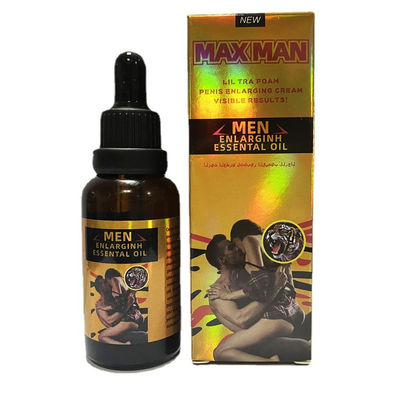 Homem dourado de MAXMAN que amplia a ampliação 50ml do pênis do óleo essencial