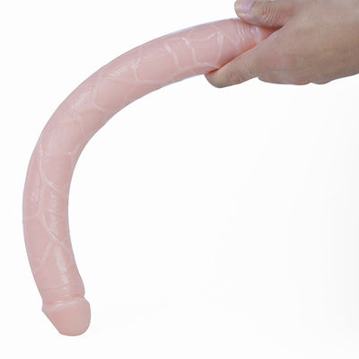 O dobro realístico impermeável dirigiu o dong 38cm flexíveis para mulheres