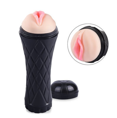 A masturbação masculina realística do TPE do ABS brinca 24cm Vaginalle oral