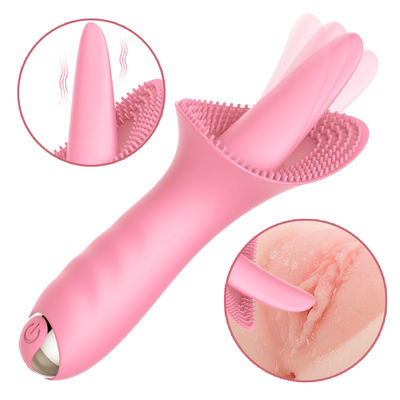 Estimulação dobro 5.9inch Honey Sex Toys Sucker Tongue 10 frequências