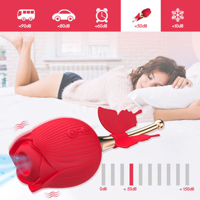 Sugando Rose Wireless Butterfly Vibrator Sex brinca IPX7 não tóxico impermeável