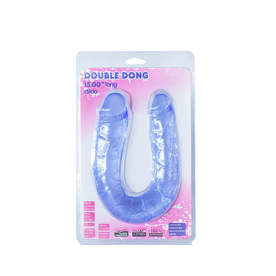 o dobro de 15in terminou o pênis macio do TPE de Honey Sex Toys Realistic Dildo