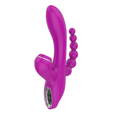 3 em 1 modo de sugação da varinha 500mAh 7 do coelho do movimento de G do vibrador impermeável