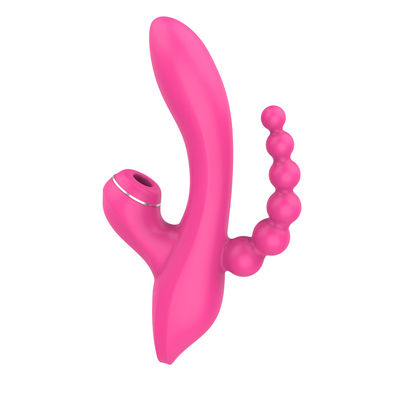 3 em 1 modo de sugação da varinha 500mAh 7 do coelho do movimento de G do vibrador impermeável