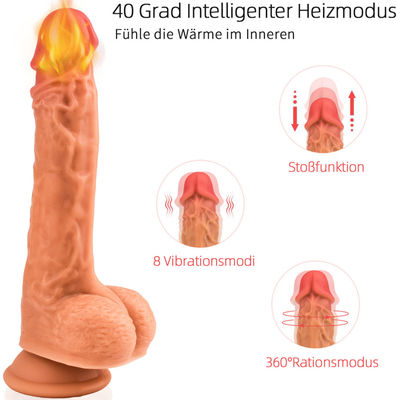 Vibrador de vibração de gerencio sem fio de Honey Sex Toys 23cm do aquecimento