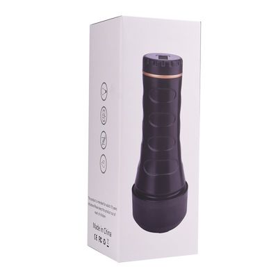 Grau sem fio de aquecimento do copo masculino telescópico da masturbação que gerencie 26.5cm