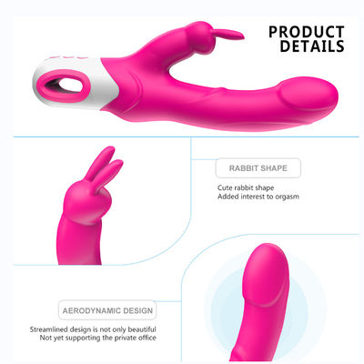 O GV amigável do ponto de Honey Sex Toys Rabbit Vibrator G do vibrador do silicone da pele aprovou