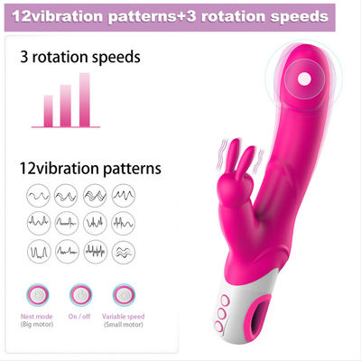 O GV amigável do ponto de Honey Sex Toys Rabbit Vibrator G do vibrador do silicone da pele aprovou