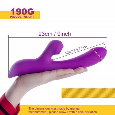 10 projeto silencioso de sugação elétrico do Massager 23.7cm do vibrador de Multifunctions da velocidade