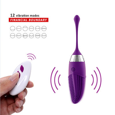 Frequência de controle remoto 100mm IPX7 do vibrador 10 do ovo do silicone impermeável