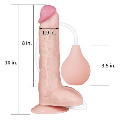 Galo realístico do silicone de Dilldo Toy Sex Penis Double Layer de 10 polegadas