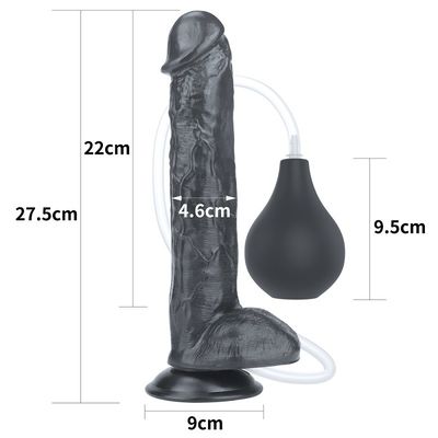 11 masturbação impermeável de ejaculação realística do vibrador da polegada 22cm