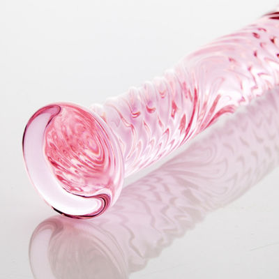 vibrador que enorme de 17cm Crystal Glass Sex Toy Artificial nenhum CE do odor aprovou