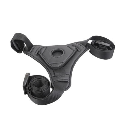 Mordaça de boca realística do chicote de fios da sujeição do brinquedo 15cm do sexo do vibrador do silicone puro preto