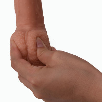 masturbação enorme de Toy Medical Soft Silicone For do sexo do vibrador de 22.5cm