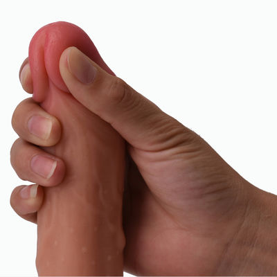 masturbação enorme de Toy Medical Soft Silicone For do sexo do vibrador de 22.5cm
