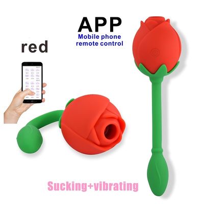 Dispositivo de sugação Clitoral da estimulação do ponto de IPX6 Rose Clitoral Sucker Vibrator Sex Toy Vagina G