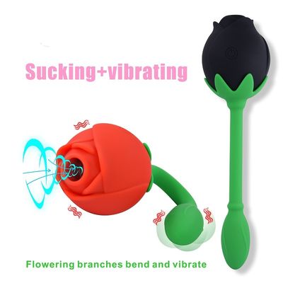 Dispositivo de sugação Clitoral da estimulação do ponto de IPX6 Rose Clitoral Sucker Vibrator Sex Toy Vagina G