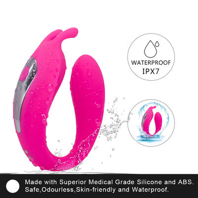 9 Massager em forma de u do ponto de G do C do vibrador 18.7cm dos pares da frequência