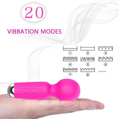 Ponto mágico impermeável de G da varinha Ipx5 20 frequências do pênis do vibrador para mulheres