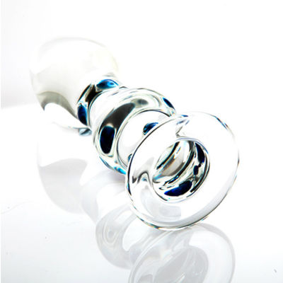 O sexo de vidro de controle remoto da tomada da extremidade IP68 brinca o pênis de cristal transparente