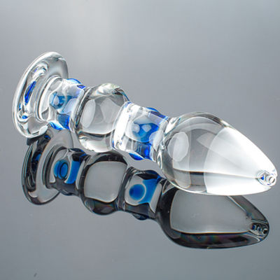 O sexo de vidro de controle remoto da tomada da extremidade IP68 brinca o pênis de cristal transparente