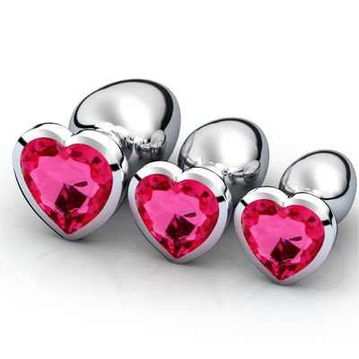 CE de aço removível ROHS da tomada da extremidade de Crystal Anal Sex Toys Stainless