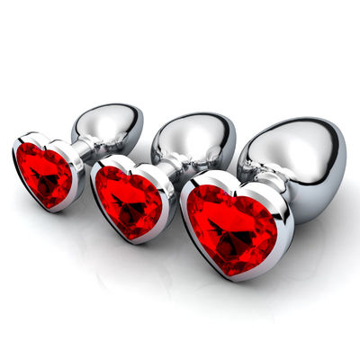 CE de aço removível ROHS da tomada da extremidade de Crystal Anal Sex Toys Stainless