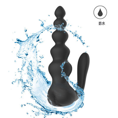 O sexo anal de controle remoto brinca grânulos anais obstrui a vibração dobro 16cm