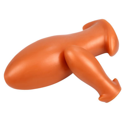 ODM impermeável do OEM do silicone preto das ondinhas de Dick Anal Sex Toys Anal do ouro