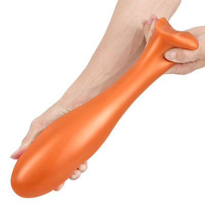 ODM impermeável do OEM do silicone preto das ondinhas de Dick Anal Sex Toys Anal do ouro