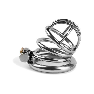 Os brinquedos de aço inoxidável do sexo dos homens armam Chastity Cage Male Chastity Device 50mm