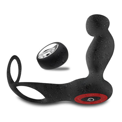 7 anel anal duplo do galo de tomada de Ring Wireless Contol 135mm do pênis do silicone da velocidade