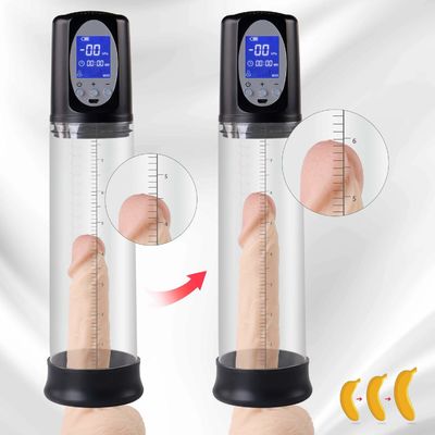 o sexo automático dos homens de 29cm brinca a bomba ROHS da ampliação das moedas de um centavo da exposição do LCD certificada