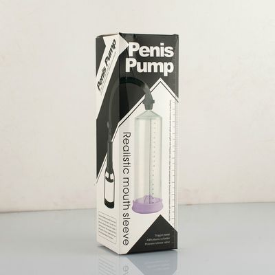 Eco do prolongamento 19cm dos brinquedos do sexo dos homens da bomba de vácuo do pênis do ABS amigável