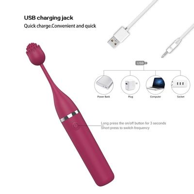 O sexo das mulheres da massagem do bocal brinca o vibrador IPX6 do ponto de G impermeável