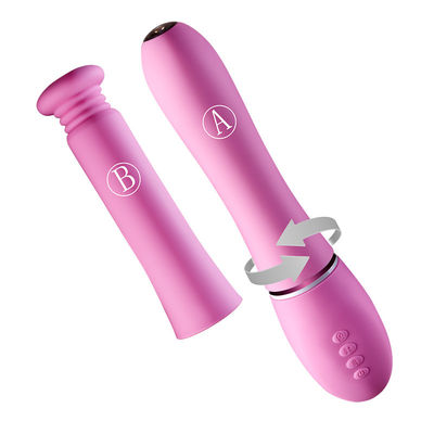 Vibrador telescópico do silicone do controle de ROHS Wifi APP com câmera do endoscópio