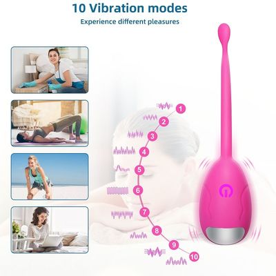 Rádio IPX7 de controle remoto do vibrador do ovo da bala do silicone do OEM impermeável