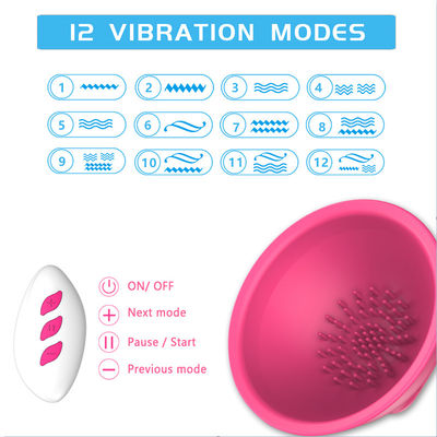 O sexo das mulheres do Massager da bomba de peito brinca 12 modos ROHS certificados