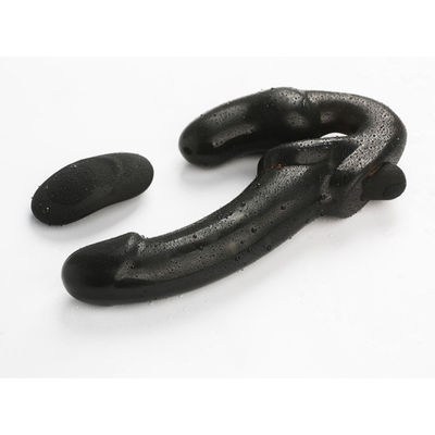 10 controlo a distância dobro do rádio do dong 24.5cm do silicone lésbica das velocidades