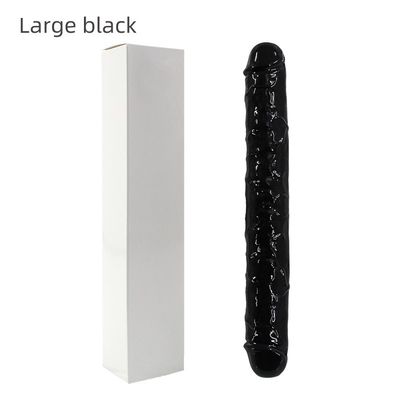 O sexo realístico do silicone LGBT brinca o vibrador dobro 37.4cm da cabeça não para mulheres