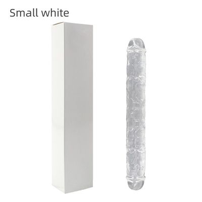 O sexo realístico do silicone LGBT brinca o vibrador dobro 37.4cm da cabeça não para mulheres