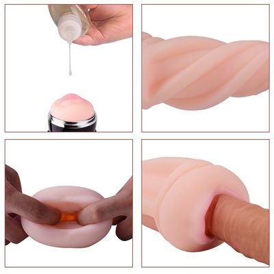 3D Textured a língua masculina elétrica 22cm orais de sugação do vibrador da bala do copo do Masturbator