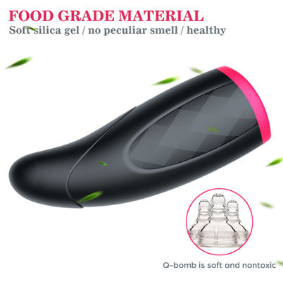 Aquecer-se sugando a masturbação masculina realística brinca 22cm que USB recarrega