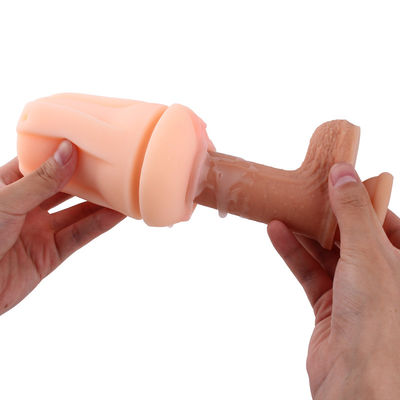 A masturbação masculina da forma da vagina brinca 13cm IPX7 realístico reusável